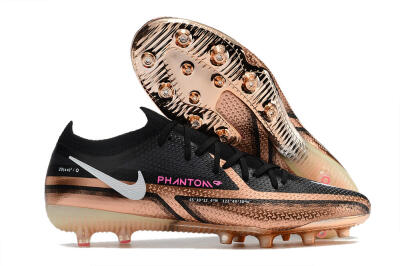 Men's Nike Phantom GT Elite AG Artificial Grass Low-Tops Football Boots - Gold/Black/White