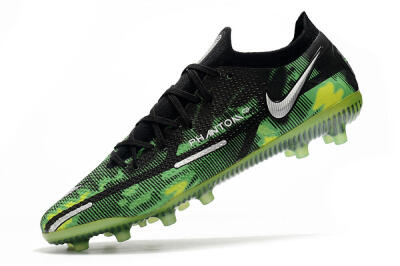 Men's Nike Phantom GT Elite AG Artificial Grass Low-Tops Football Boots - Green/Yellow/Black/Silver