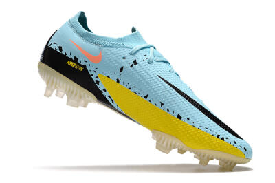 Men's Phantom GT 2 Elite FG Firm Ground Low-Tops Football Boots - Blue/Yellow/Pink