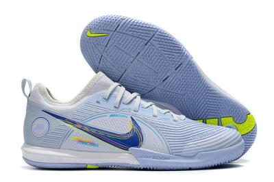 Men's Nike Mercurial Vapor 14 Pro IC Indoor & Futsal Low-Tops Football Shoes - White/Blue/Yellow
