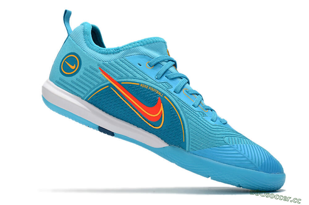Men's Nike Mercurial Vapor 14 Pro IC Indoor & Futsal Low-Tops Football Shoes - Blue/Red/Yellow 4