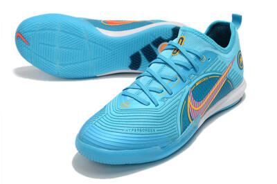 Men's Nike Mercurial Vapor 14 Pro IC Indoor & Futsal Low-Tops Football Shoes - Blue/Red/Yellow