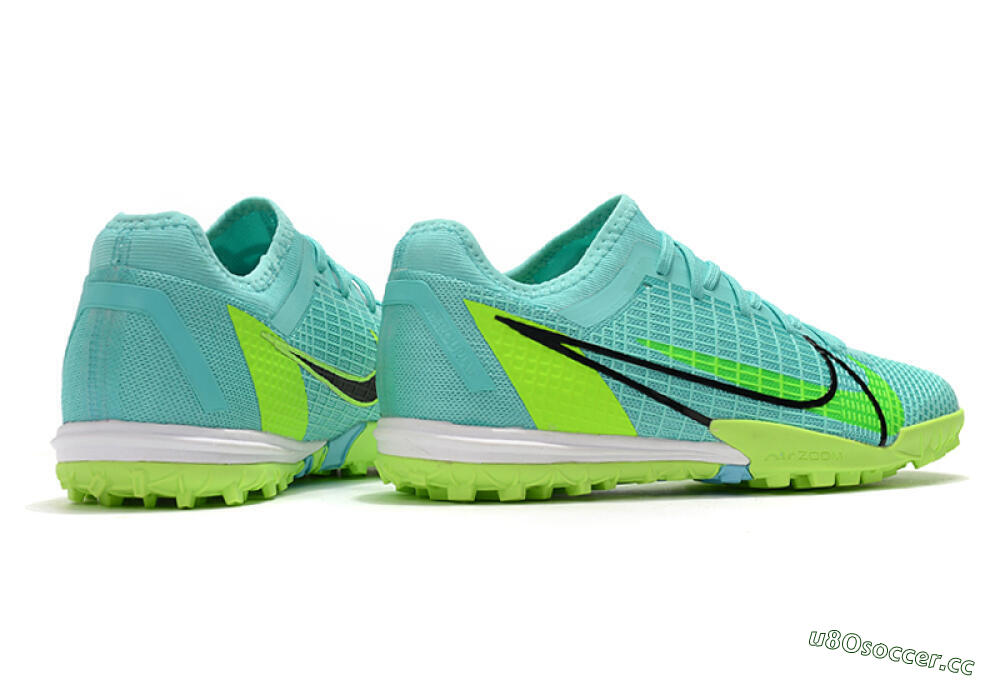 Men's Nike Mercurial Vapor 14 Pro TF Artificial Turf Low-Tops Football Shoes - Blue/Yellow/Black 6