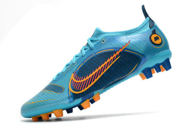 Men's Nike Mercurial Vapor 14 Elite AG Artificial Grass Low-Tops Football Boots - Blue/Red/Yellow