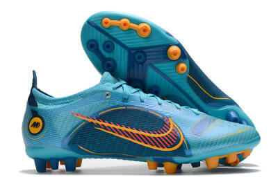 Men's Nike Mercurial Vapor 14 Elite AG Artificial Grass Low-Tops Football Boots - Blue/Red/Yellow