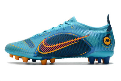 Men's Nike Mercurial Vapor 14 Elite AG Artificial Grass Low-Tops Football Boots - Blue/Red/Yellow
