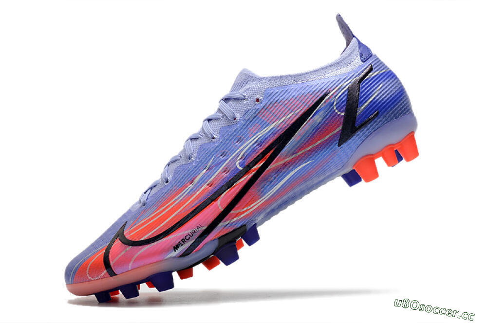 Men's Nike Mercurial Vapor 14 Elite AG Artificial Grass Low-Tops Football Boots - Blue/Red/Black 5
