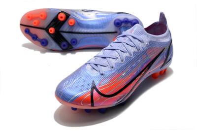 Men's Nike Mercurial Vapor 14 Elite AG Artificial Grass Low-Tops Football Boots - Blue/Red/Black