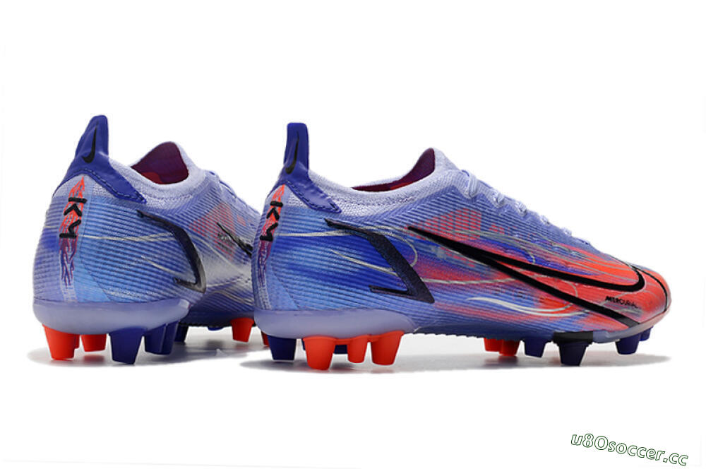 Men's Nike Mercurial Vapor 14 Elite AG Artificial Grass Low-Tops Football Boots - Blue/Red/Black 6