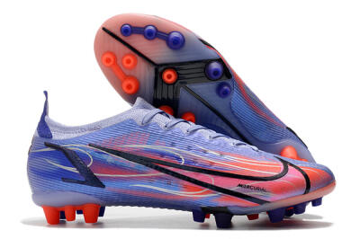 Men's Nike Mercurial Vapor 14 Elite AG Artificial Grass Low-Tops Football Boots - Blue/Red/Black