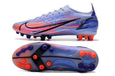 Men's Nike Mercurial Vapor 14 Elite AG Artificial Grass Low-Tops Football Boots - Blue/Red/Black