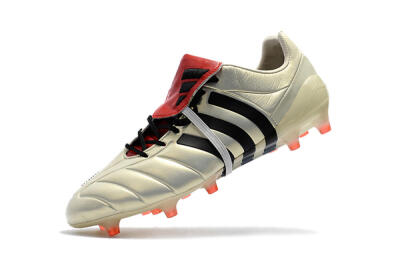 Men's Adidas Predator Mania Champagne FG Firm Ground Low-Tops Football Boots - Gold/Black/Red