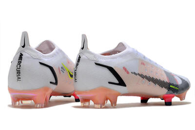 Men's Nike Mercurial Vapor 14 Elite FG Firm Ground Low-Tops Football Boots - White/Pink/Black/Gold