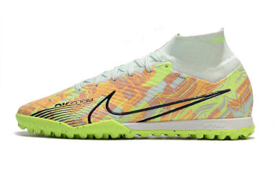 Men's Nike Air Zoom Mercurial Superfly 9 Elite TF Artificial Turf High-Tops Football Shoes - Yellow/Brown/Black