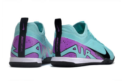 Men's Nike Air Zoom Mercurial Vapor 15 Pro IC Indoor & Futsal Low-Tops Football Shoes - Jade/Black/Purple
