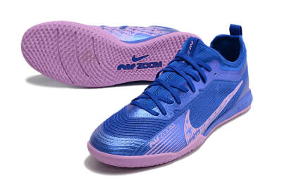 Men's Nike Air Zoom Mercurial Vapor 15 Pro IC Indoor & Futsal Low-Tops Football Shoes - Blue/Pink