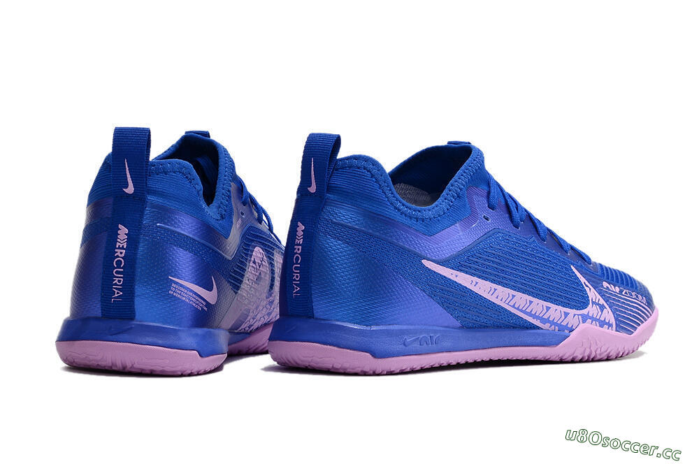 Men's Nike Air Zoom Mercurial Vapor 15 Pro IC Indoor & Futsal Low-Tops Football Shoes - Blue/Pink 6