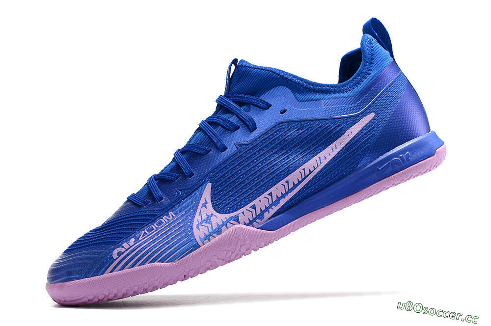 Men's Nike Air Zoom Mercurial Vapor 15 Pro IC Indoor & Futsal Low-Tops Football Shoes - Blue/Pink 5