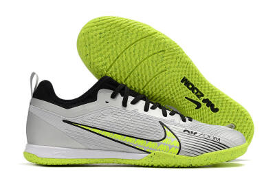 Men's Nike Air Zoom Mercurial Vapor 15 Pro IC Indoor & Futsal Low-Tops Football Shoes - Silver/Yellow/Black