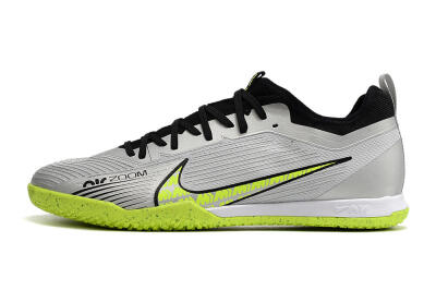 Men's Nike Air Zoom Mercurial Vapor 15 Pro IC Indoor & Futsal Low-Tops Football Shoes - Silver/Yellow/Black