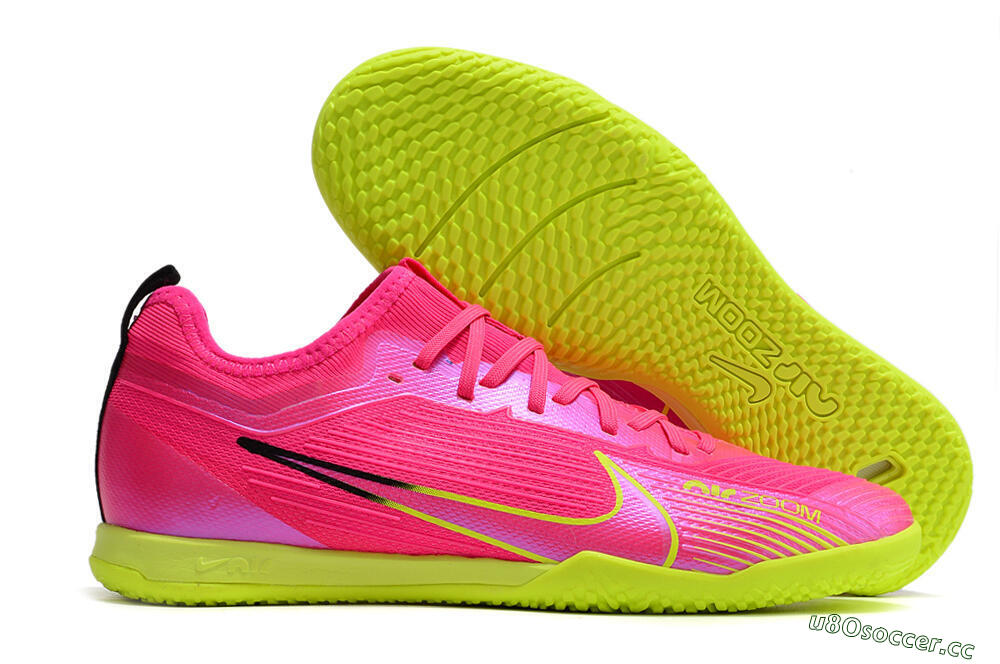 Men's Nike Air Zoom Mercurial Vapor 15 Pro IC Indoor & Futsal Low-Tops Football Shoes - Pink/Yellow/Black 2