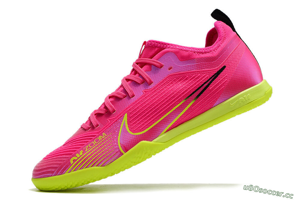 Men's Nike Air Zoom Mercurial Vapor 15 Pro IC Indoor & Futsal Low-Tops Football Shoes - Pink/Yellow/Black 5