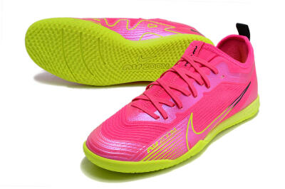 Men's Nike Air Zoom Mercurial Vapor 15 Pro IC Indoor & Futsal Low-Tops Football Shoes - Pink/Yellow/Black