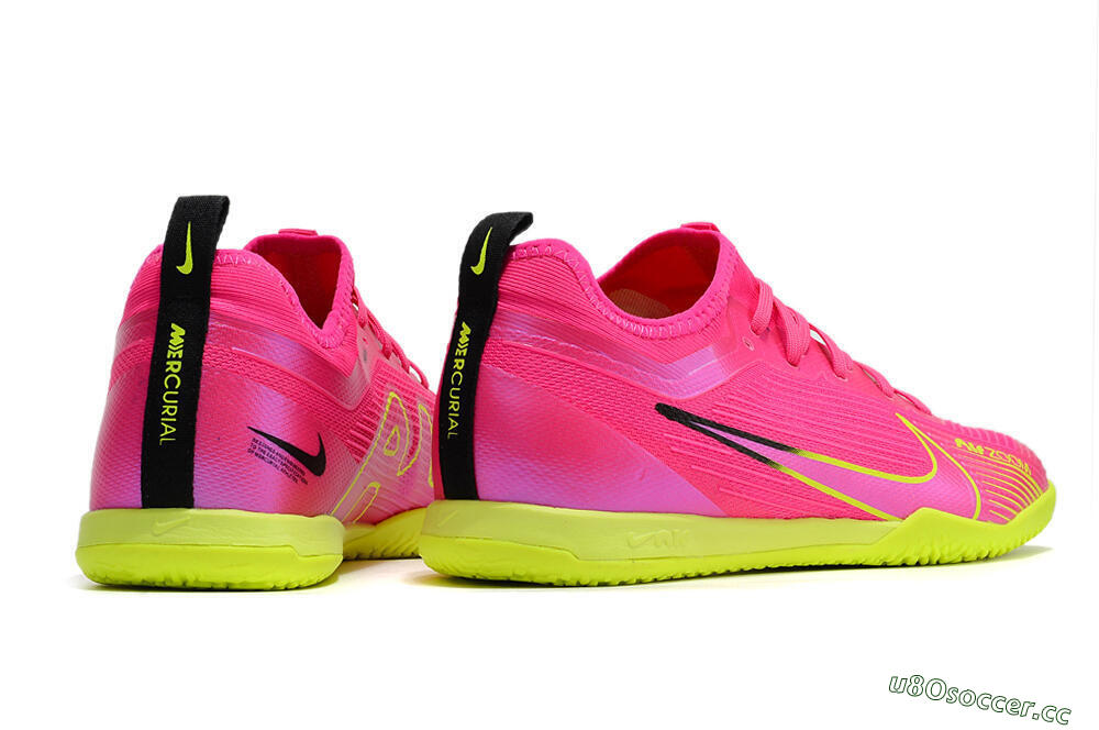 Men's Nike Air Zoom Mercurial Vapor 15 Pro IC Indoor & Futsal Low-Tops Football Shoes - Pink/Yellow/Black 6