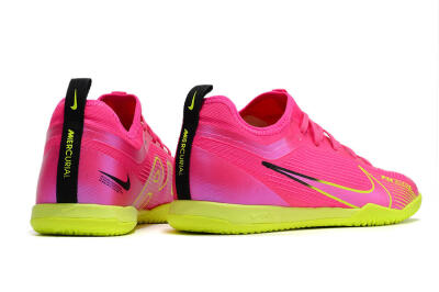Men's Nike Air Zoom Mercurial Vapor 15 Pro IC Indoor & Futsal Low-Tops Football Shoes - Pink/Yellow/Black