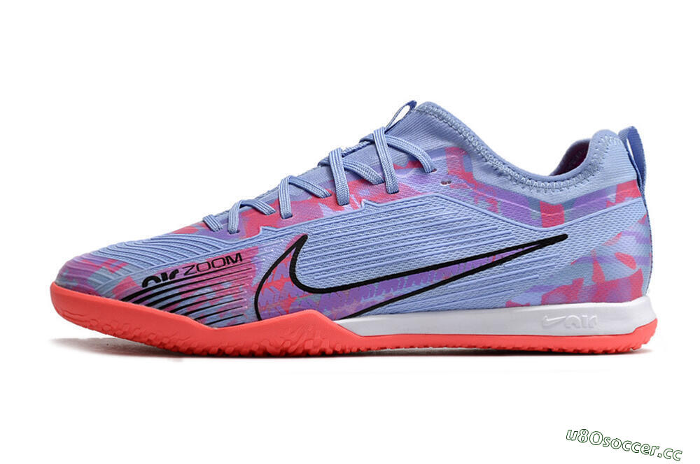 Men's Nike Air Zoom Mercurial Vapor 15 Pro IC Indoor & Futsal Low-Tops Football Shoes - Blue/Purple/Red 0