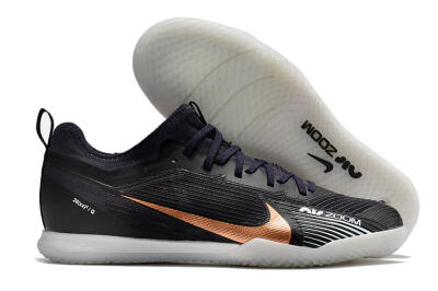 Men's Nike Air Zoom Mercurial Vapor 15 Pro IC Indoor & Futsal Low-Tops Football Shoes - Black/Gold/White