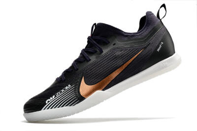Men's Nike Air Zoom Mercurial Vapor 15 Pro IC Indoor & Futsal Low-Tops Football Shoes - Black/Gold/White