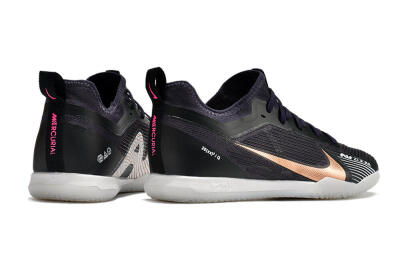 Men's Nike Air Zoom Mercurial Vapor 15 Pro IC Indoor & Futsal Low-Tops Football Shoes - Black/Gold/White