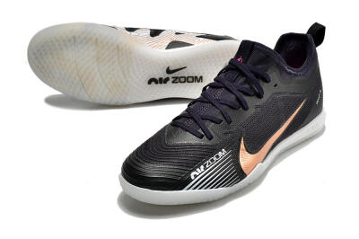Men's Nike Air Zoom Mercurial Vapor 15 Pro IC Indoor & Futsal Low-Tops Football Shoes - Black/Gold/White