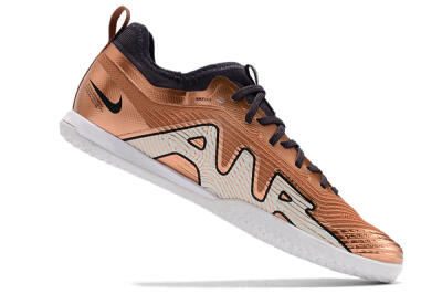 Men's Nike Air Zoom Mercurial Vapor 15 Pro IC Indoor & Futsal Low-Tops Football Shoes - Gold/White/Black
