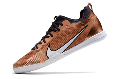 Men's Nike Air Zoom Mercurial Vapor 15 Pro IC Indoor & Futsal Low-Tops Football Shoes - Gold/White/Black