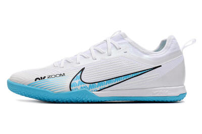 Men's Nike Air Zoom Mercurial Vapor 15 Pro IC Indoor & Futsal Low-Tops Football Shoes - White/Blue/Black