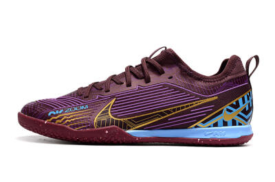 Men's Nike Air Zoom Mercurial Vapor 15 Pro IC Indoor & Futsal Low-Tops Football Shoes - Red/Purple/Gold/Blue