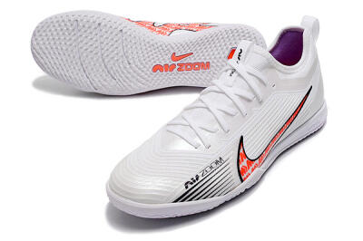 Men's Nike Air Zoom Mercurial Vapor 15 Pro IC Indoor & Futsal Low-Tops Football Shoes - White/Black/Red