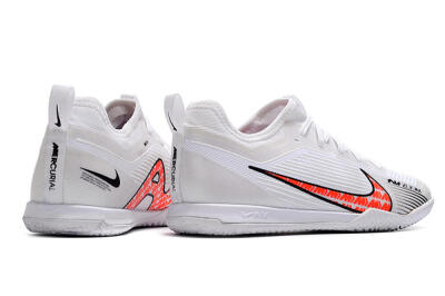 Men's Nike Air Zoom Mercurial Vapor 15 Pro IC Indoor & Futsal Low-Tops Football Shoes - White/Black/Red