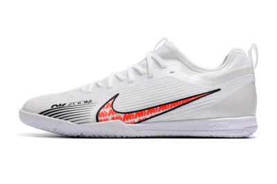 Men's Nike Air Zoom Mercurial Vapor 15 Pro IC Indoor & Futsal Low-Tops Football Shoes - White/Black/Red
