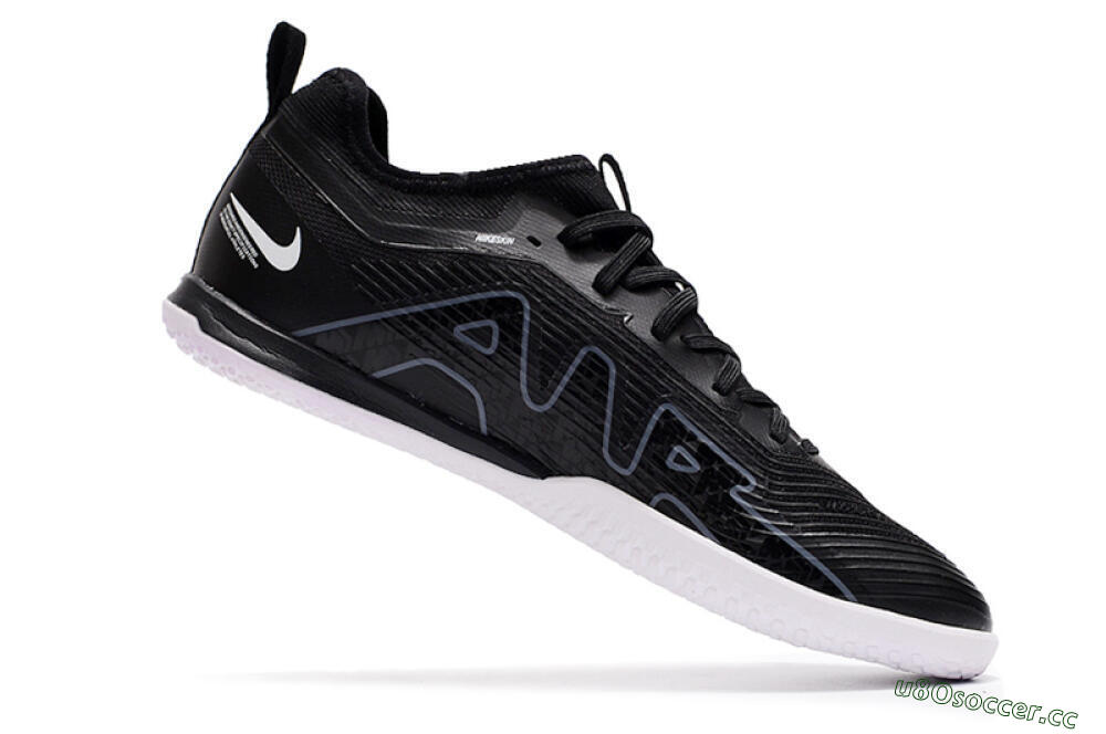 Men's Nike Air Zoom Mercurial Vapor 15 Pro IC Indoor & Futsal Low-Tops Football Shoes - Black/White/Yellow 4