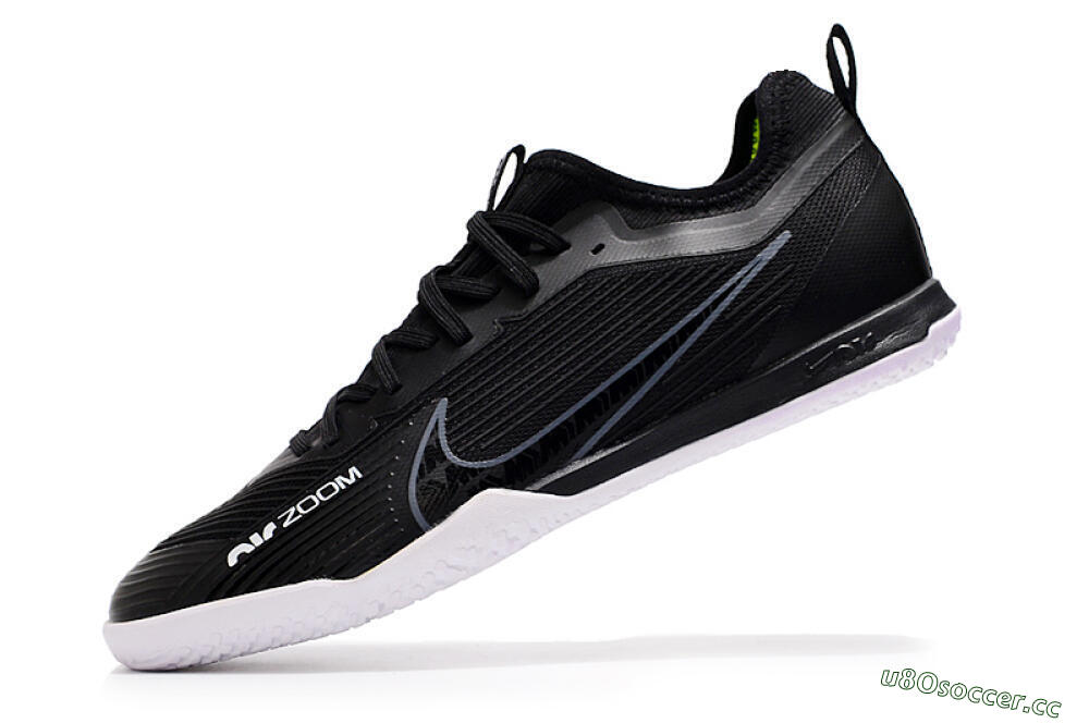Men's Nike Air Zoom Mercurial Vapor 15 Pro IC Indoor & Futsal Low-Tops Football Shoes - Black/White/Yellow 5