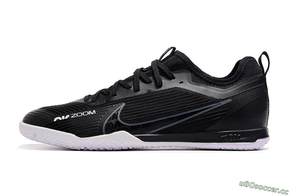 Men's Nike Air Zoom Mercurial Vapor 15 Pro IC Indoor & Futsal Low-Tops Football Shoes - Black/White/Yellow 0
