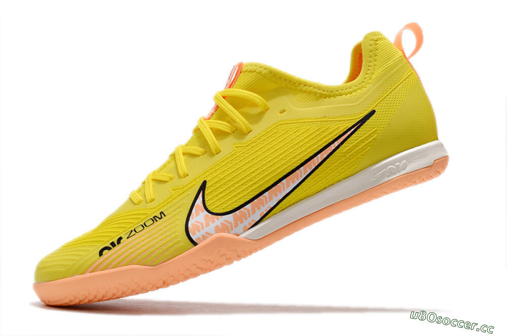 Men's Nike Air Zoom Mercurial Vapor 15 Pro IC Indoor & Futsal Low-Tops Football Shoes - Yellow/Pink/Black 5