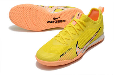 Men's Nike Air Zoom Mercurial Vapor 15 Pro IC Indoor & Futsal Low-Tops Football Shoes - Yellow/Pink/Black