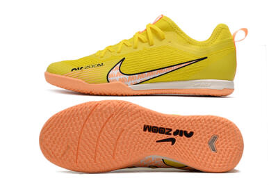Men's Nike Air Zoom Mercurial Vapor 15 Pro IC Indoor & Futsal Low-Tops Football Shoes - Yellow/Pink/Black