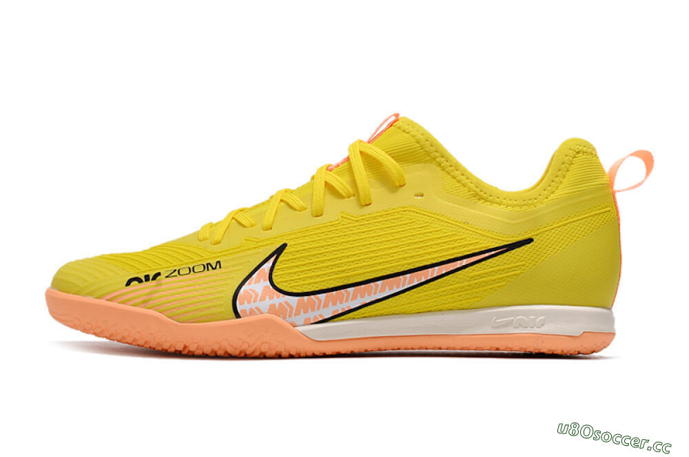 Men's Nike Air Zoom Mercurial Vapor 15 Pro IC Indoor & Futsal Low-Tops Football Shoes - Yellow/Pink/Black 0