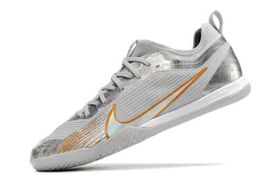Men's Nike Air Zoom Mercurial Vapor 15 Pro IC Indoor & Futsal Low-Tops Football Shoes - Silver/Gold/White