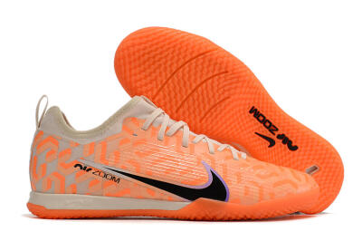 Men's Nike Air Zoom Mercurial Vapor 15 Pro IC Indoor & Futsal Low-Tops Football Shoes - Orange/Purple/Black